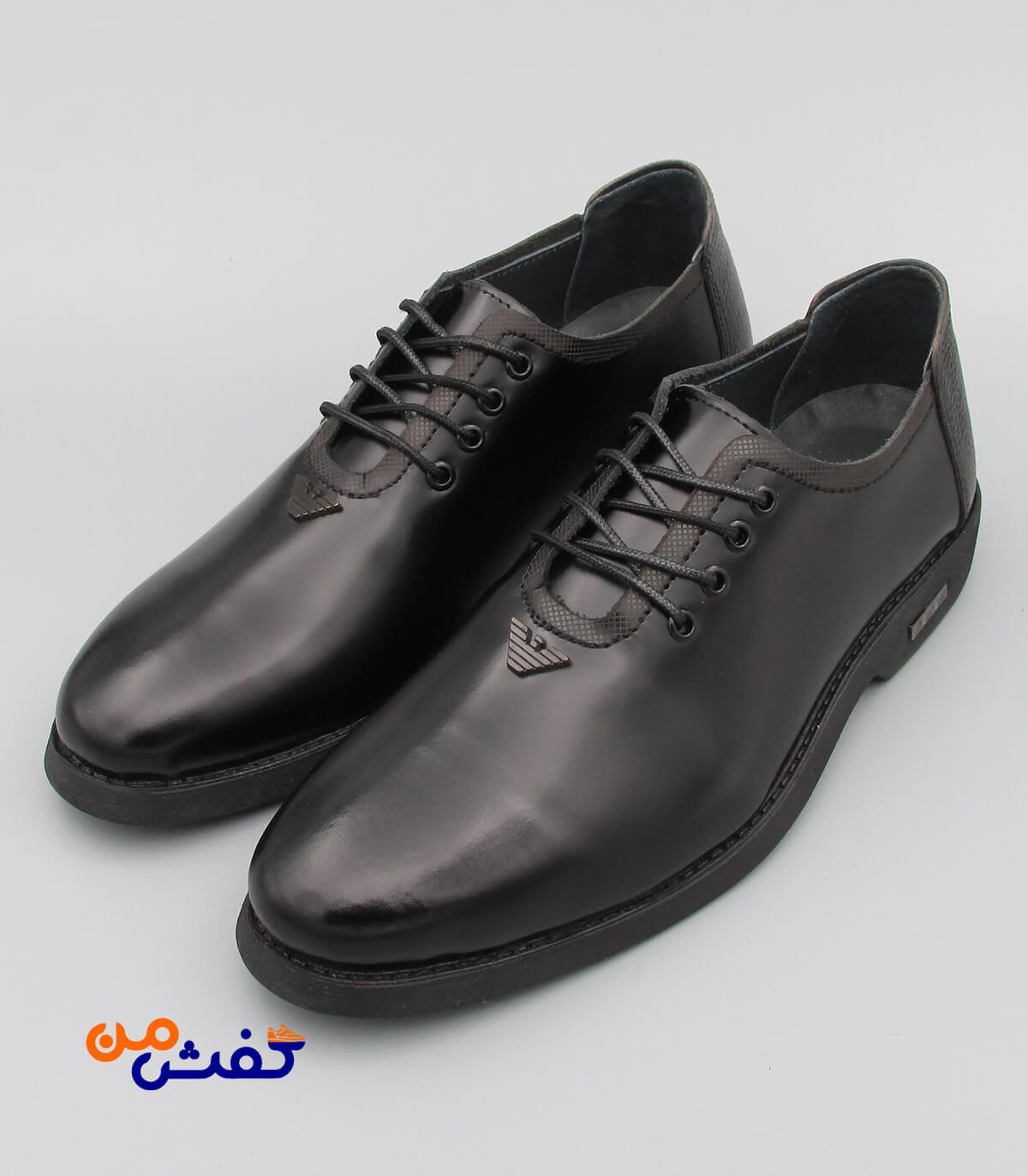 کفش رسمی مردانه رخشی هرمی بندی کد 1027