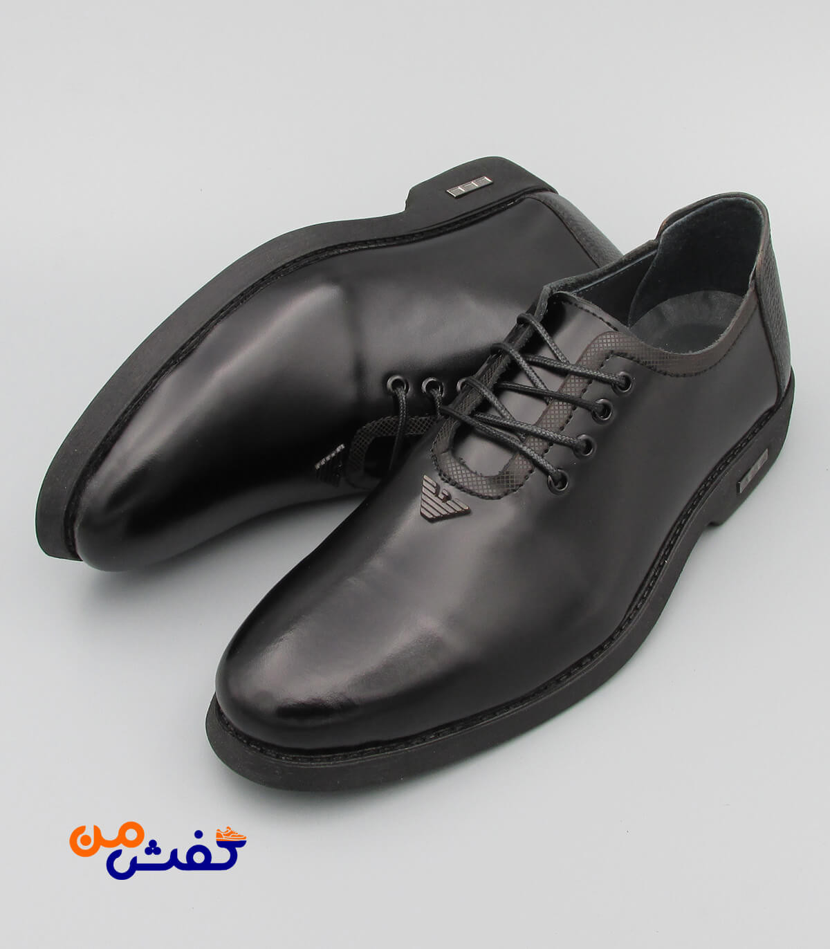 کفش رسمی مردانه رخشی هرمی بندی کد 1027