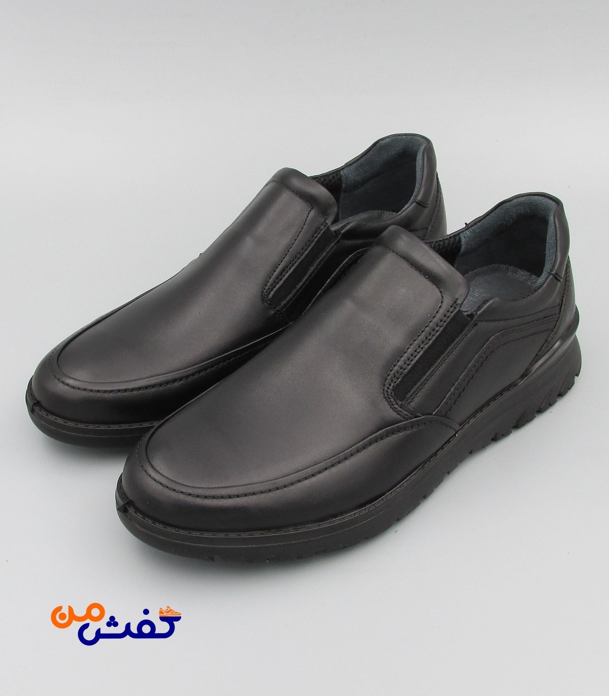 کفش طبی مردانه صمصام مدل فولینو رنگ مشکی کد 1427