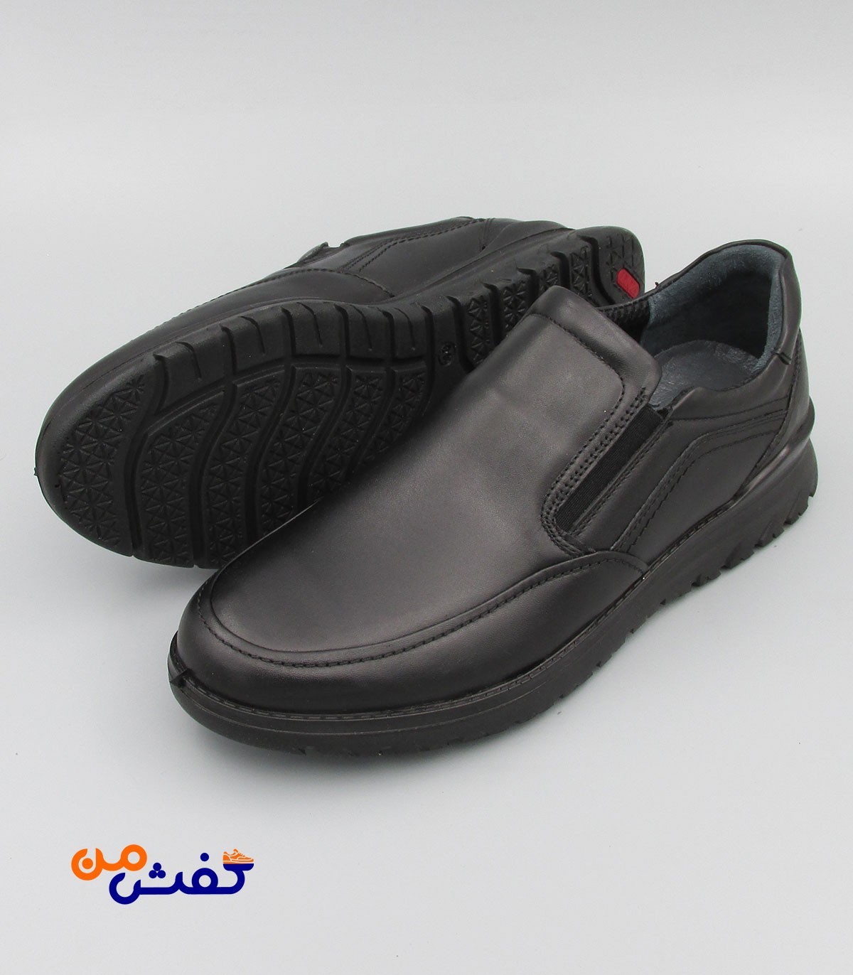 کفش طبی مردانه صمصام مدل فولینو رنگ مشکی کد 1427
