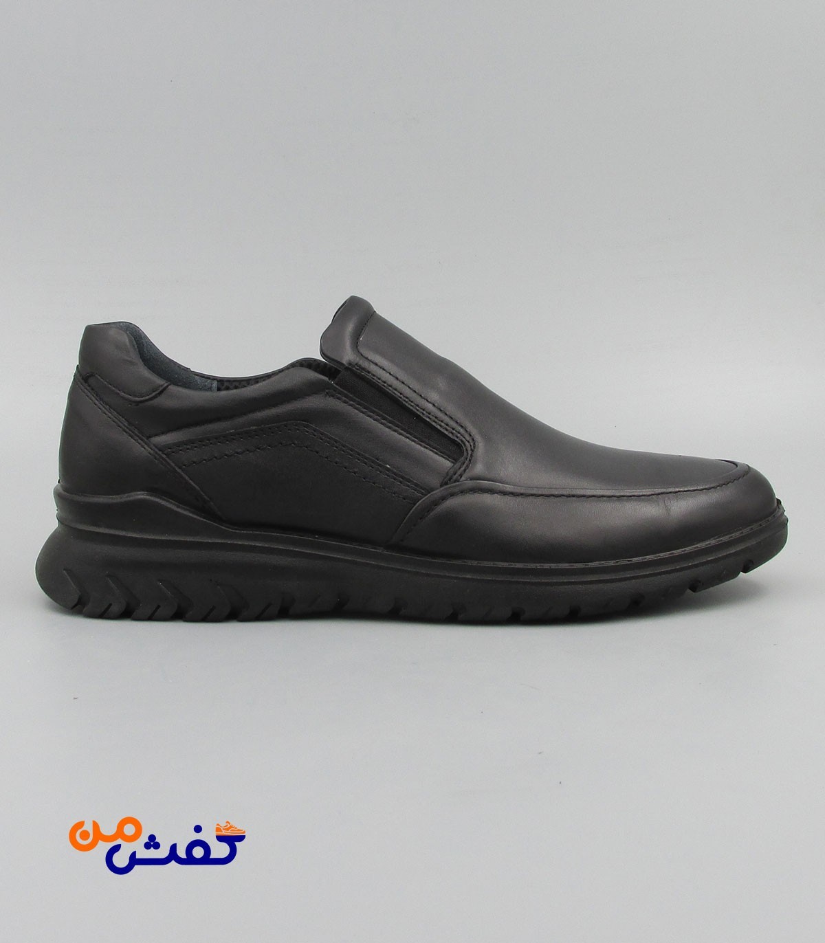کفش طبی مردانه صمصام مدل فولینو رنگ مشکی کد 1427