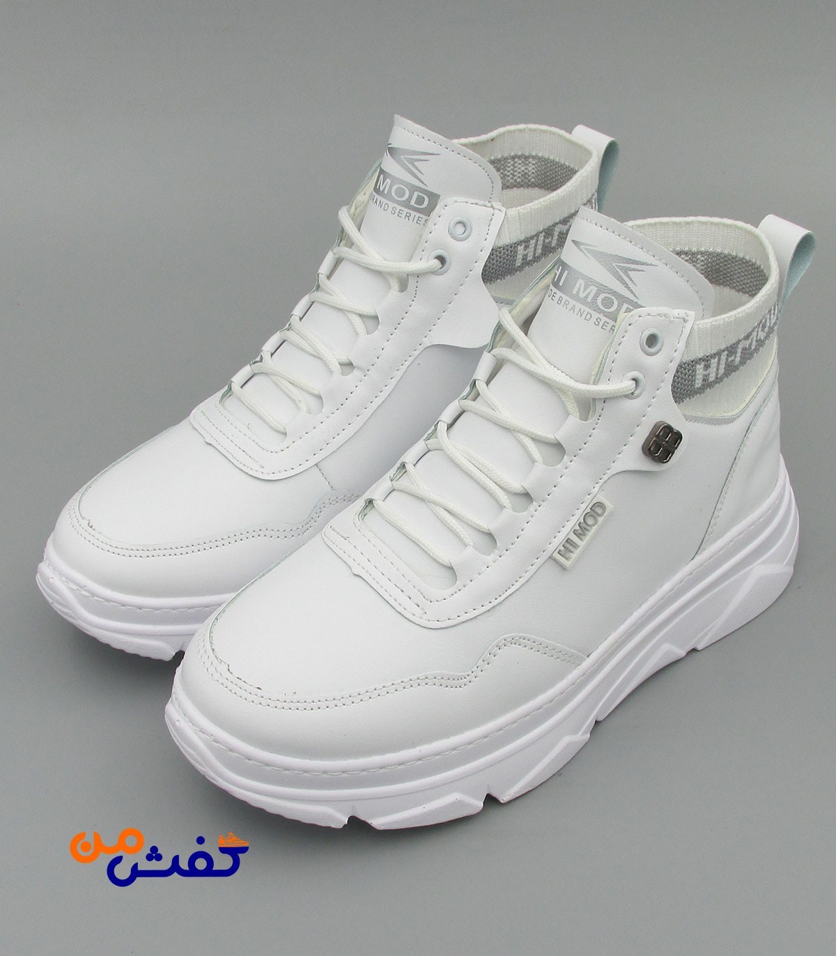کفش نیم بوت های مد مدل یسنا رنگ سفید کد 1430