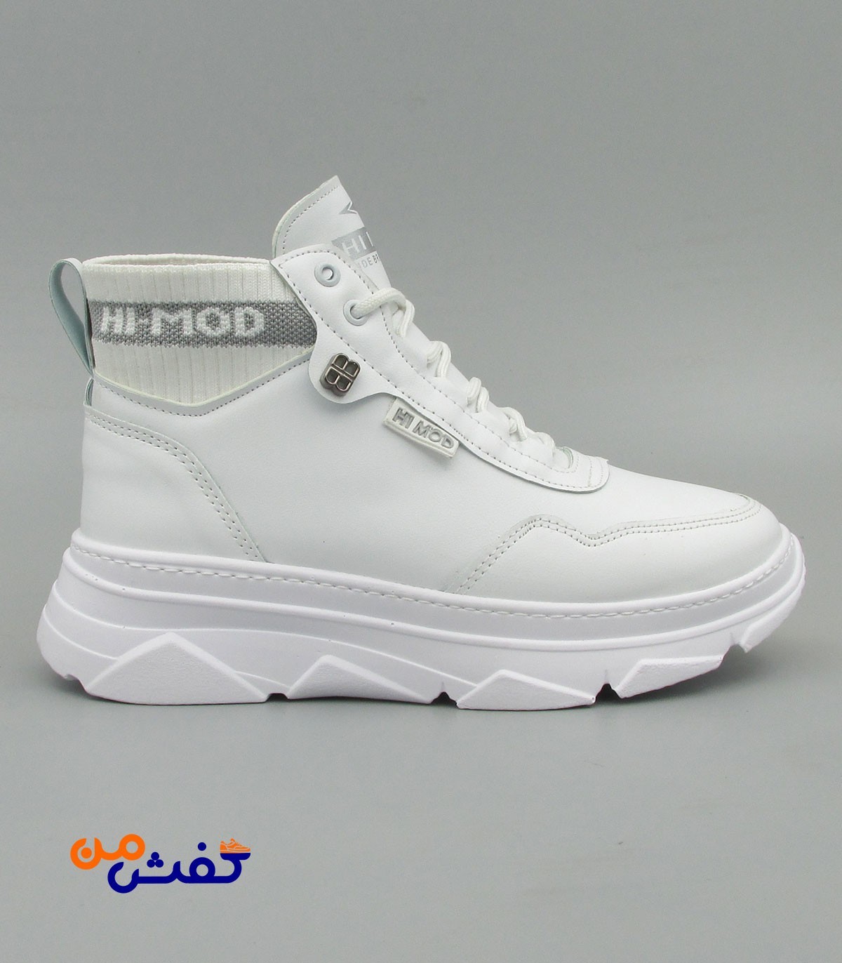 کفش نیم بوت های مد مدل یسنا رنگ سفید کد 1430