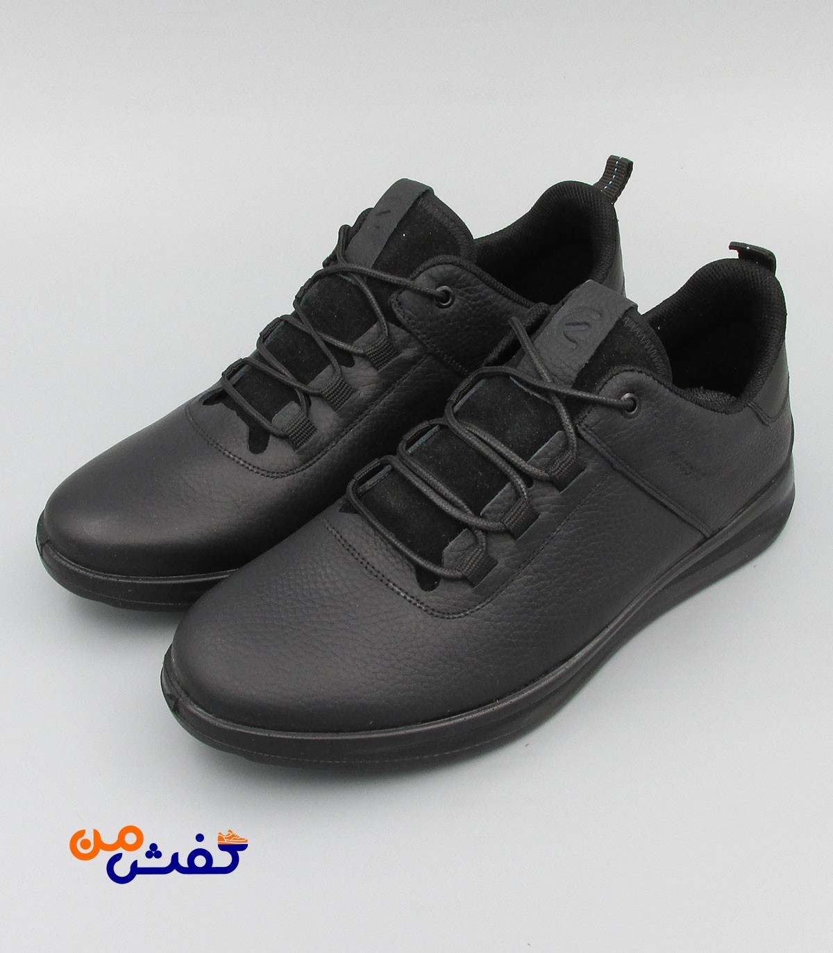 کفش روزمره مردانه فرزین مدل اکو بندی سافتی رنگ مشکی کد 1444