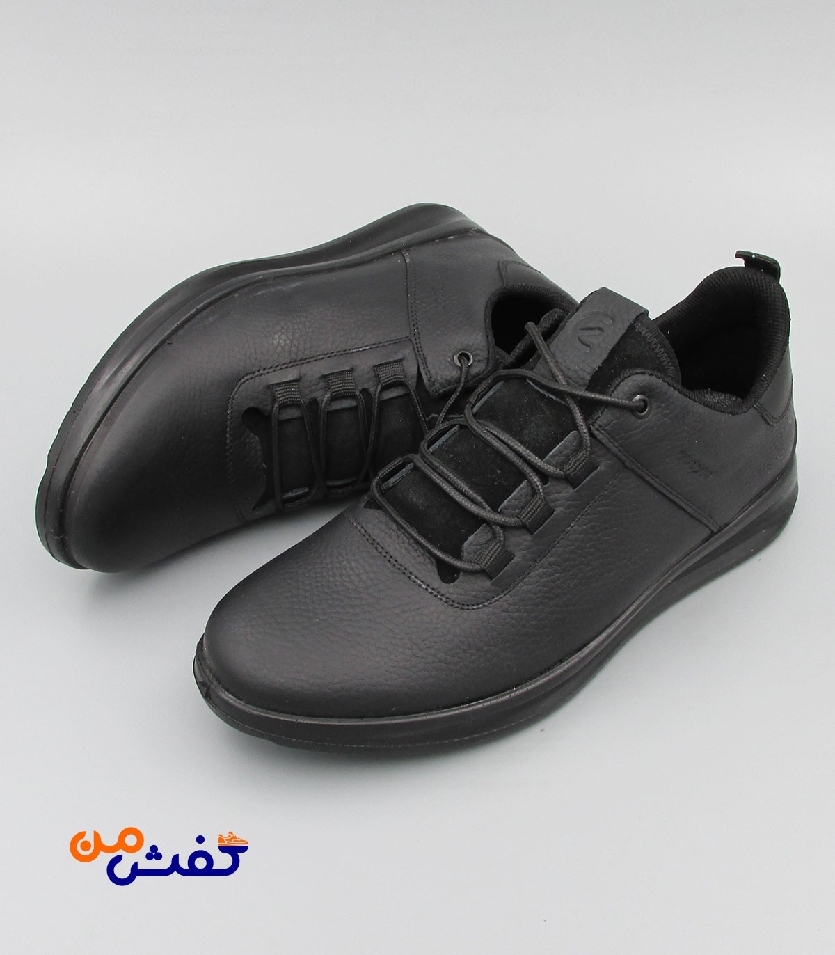 کفش روزمره مردانه فرزین مدل اکو بندی سافتی رنگ مشکی کد 1444