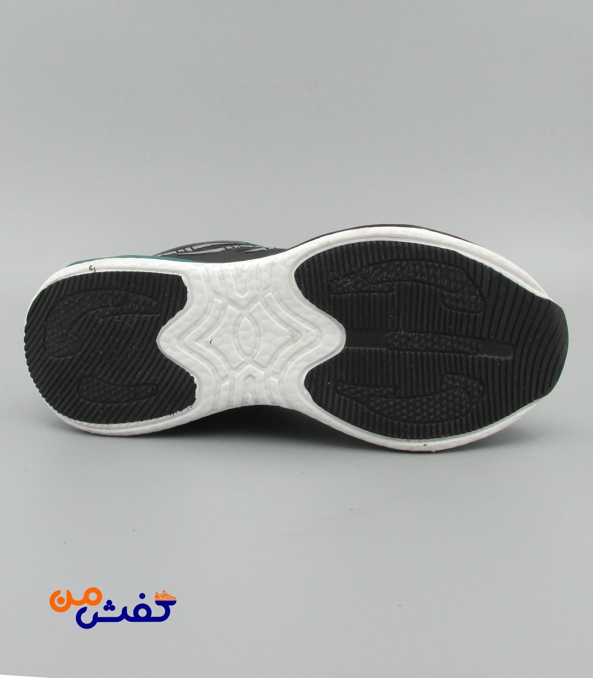 کفش اسپرت مردانه رویا مدل فشیون پیچی رنگ مشکی سبز کد 1447