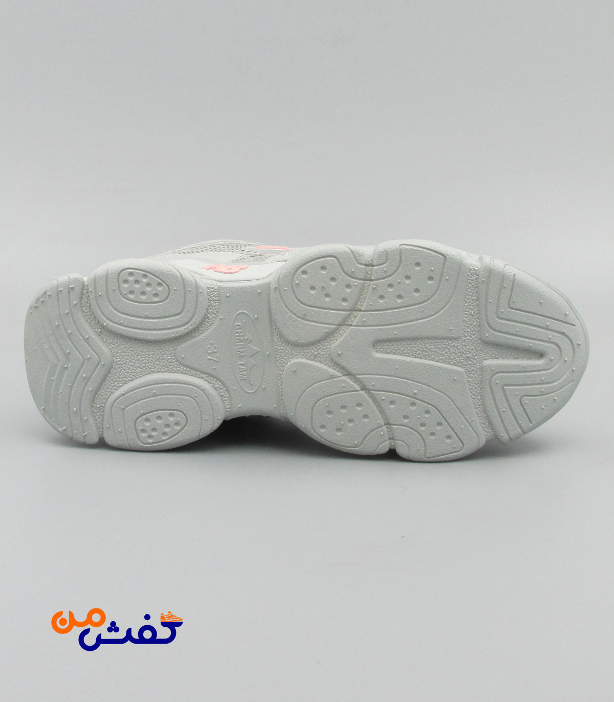 کفش اسپرت چرم تام مدل نیوبالانس رنگ طوسی کالباسی کد 1457