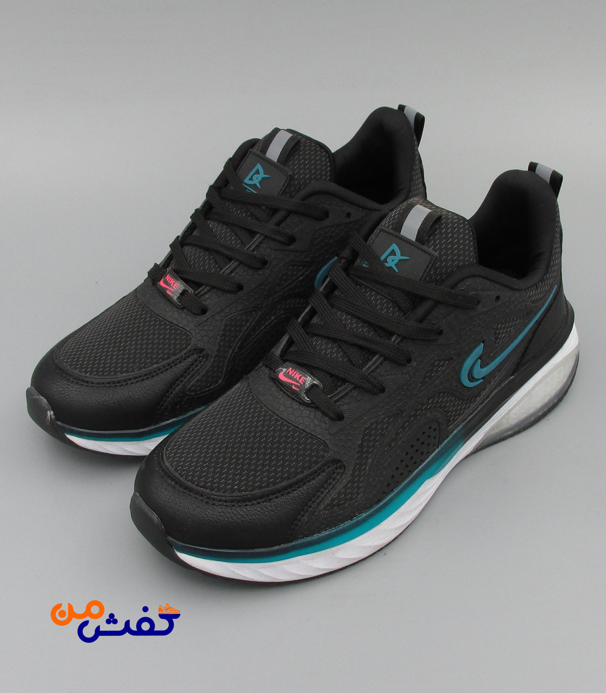 کفش اسپرت مردانه پدیده مدل نایک ایر12 رنگ مشکی سبز کد 1464