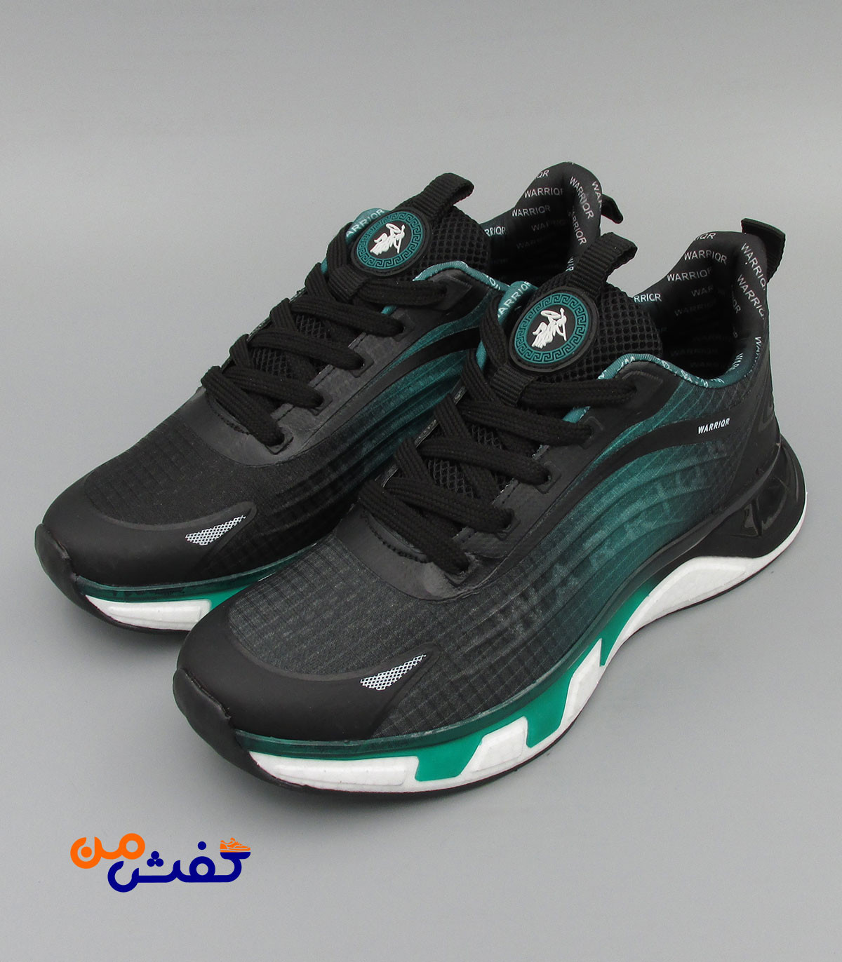 کفش اسپرت مردانه پدیده مدل WARRIQR رنگ مشکی سبز کد 1463