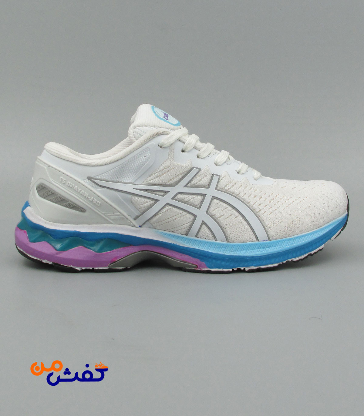 کفش اسپرت مردانه پدیده مدل اسیکس رنگ سفید آبی کد 1478