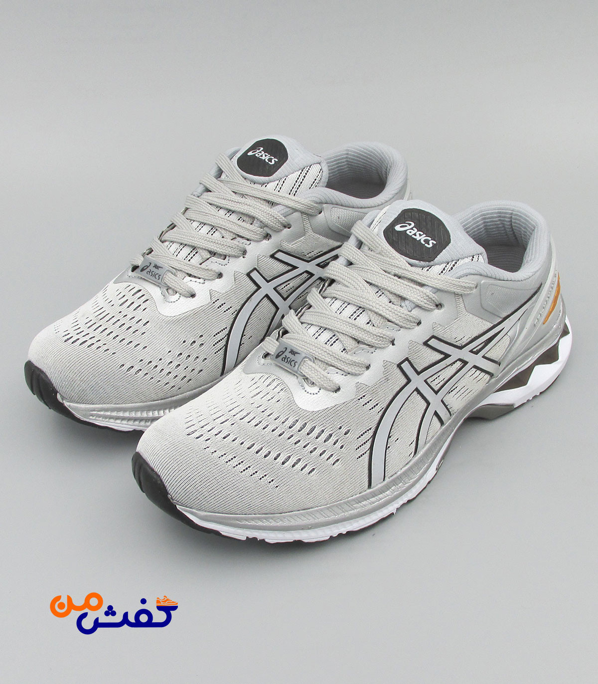 کفش اسپرت مردانه پدیده مدل اسیکس رنگ طوسی مشکی کد 1479