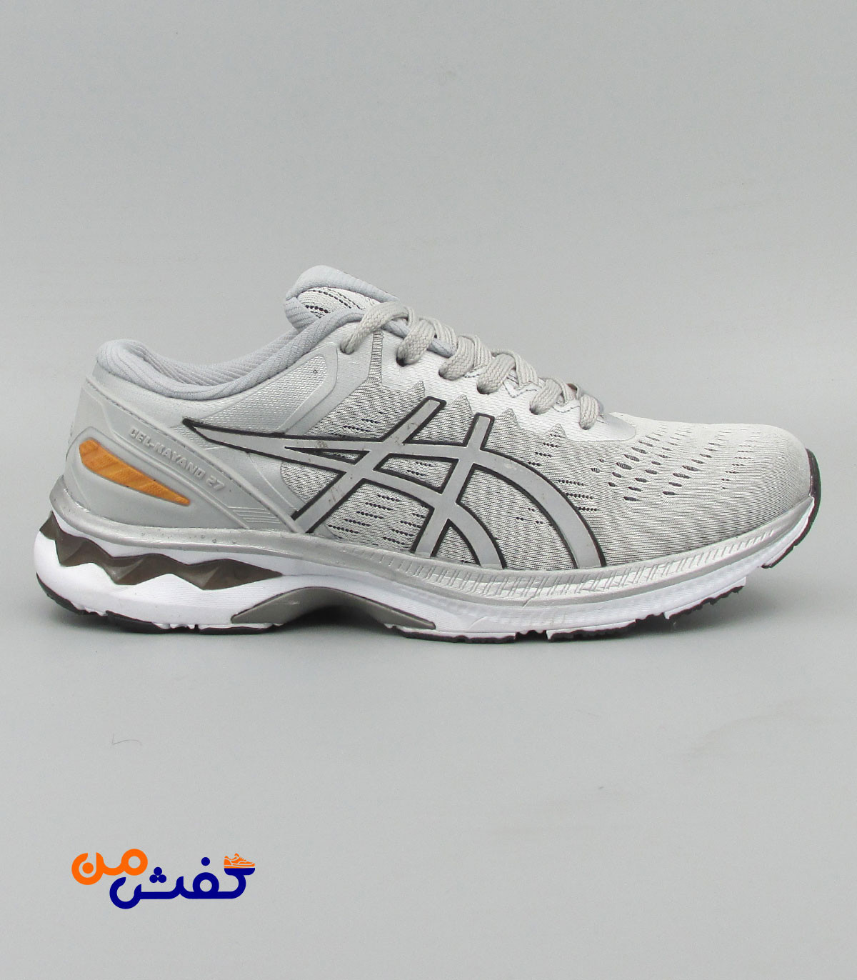 کفش اسپرت مردانه پدیده مدل اسیکس رنگ طوسی مشکی کد 1479