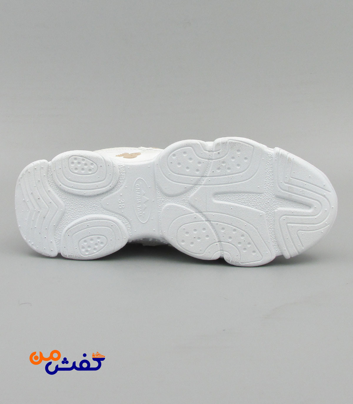 کفش اسپرت چرم تام مدل نیوبالانس رنگ سفید کرم کد 1481
