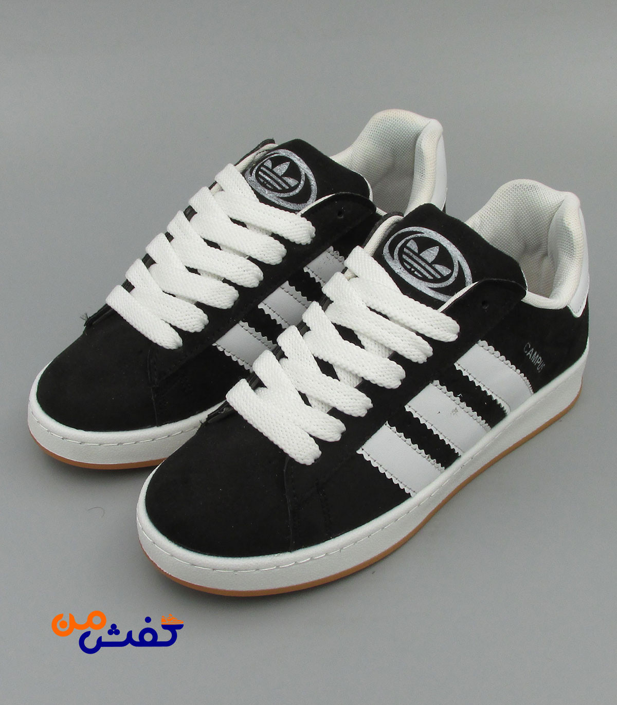 کفش اسپرت مهدی مدل کامپوس رنگ مشکی سفید کد 1487