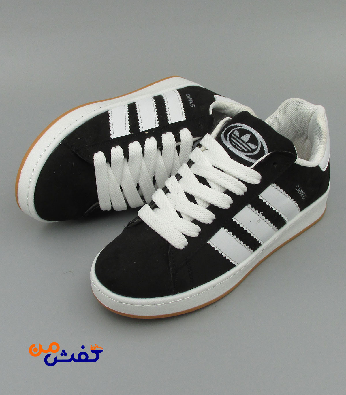 کفش اسپرت مهدی مدل کامپوس رنگ مشکی سفید کد 1487