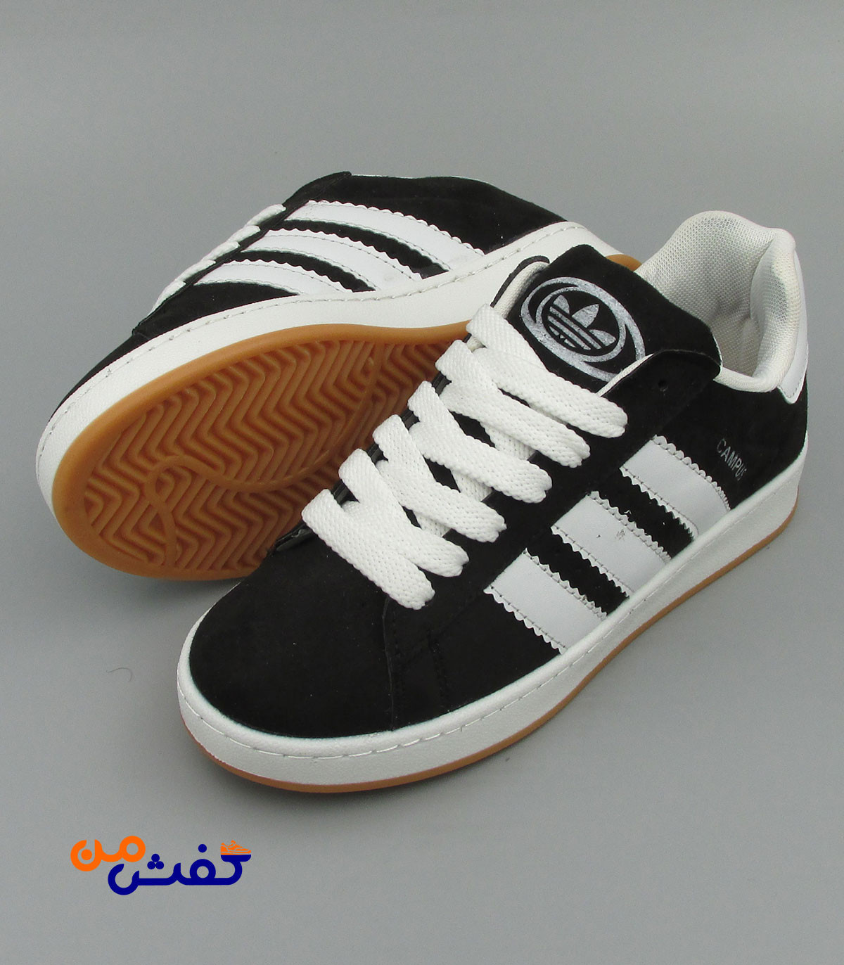 کفش اسپرت مهدی مدل کامپوس رنگ مشکی سفید کد 1487