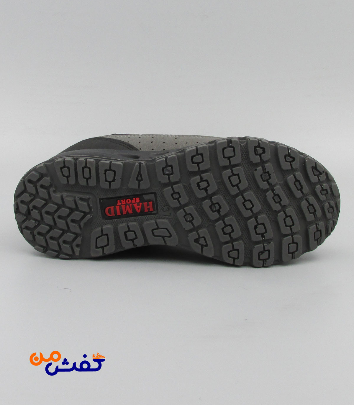 کفش اسپرت حمید اسپرت مدل ویکو رنگ مشکی طوسی کد 1483
