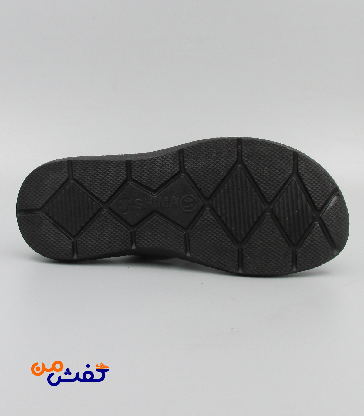 صندل طبی مردانه شیما مدل آتلانتا رنگ مشکی قرمز کد 1502