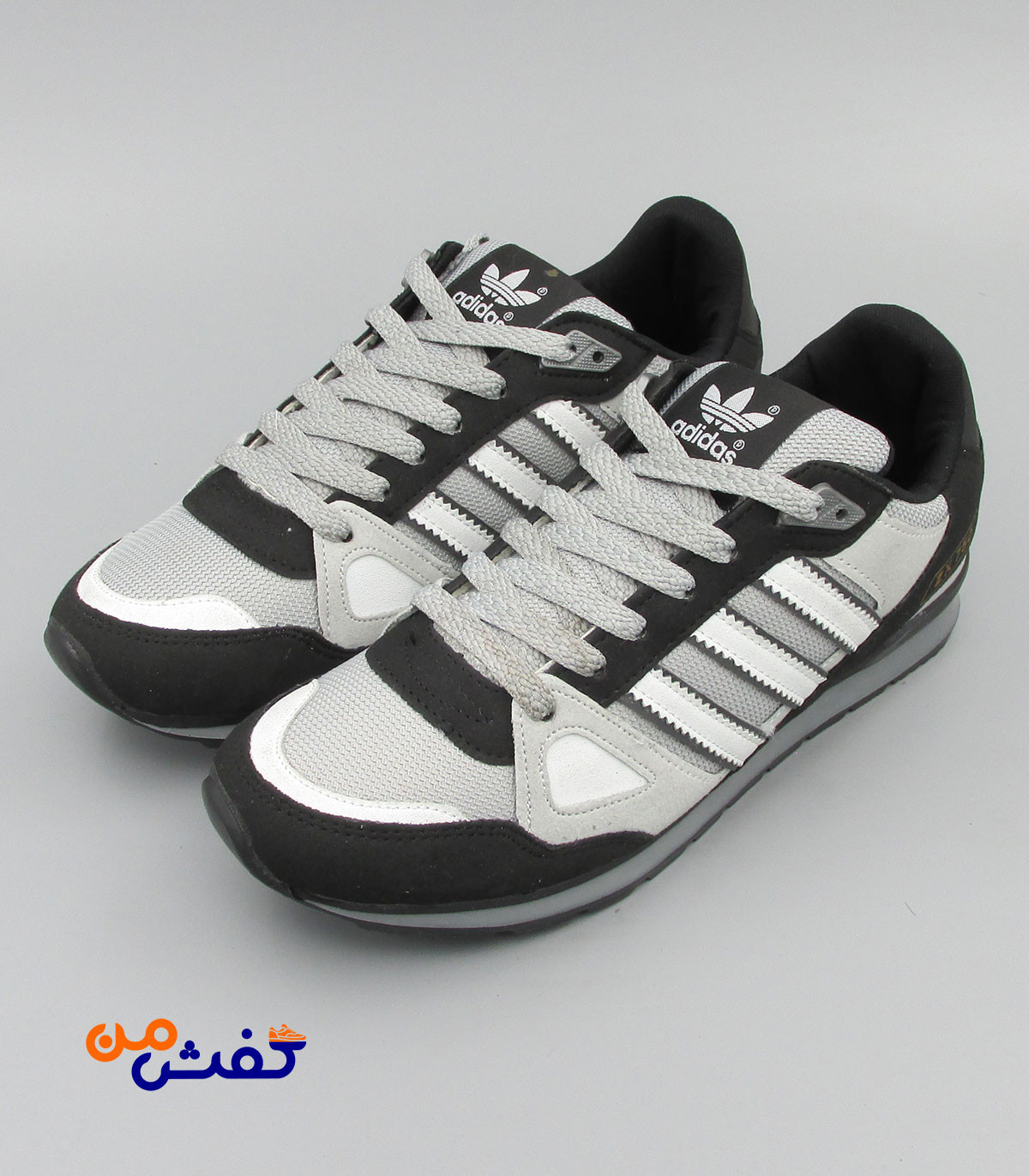 کفش اسپرت مردانه نیوپارسیان مدل ZX750 رنگ طوسی سفید کد 1509