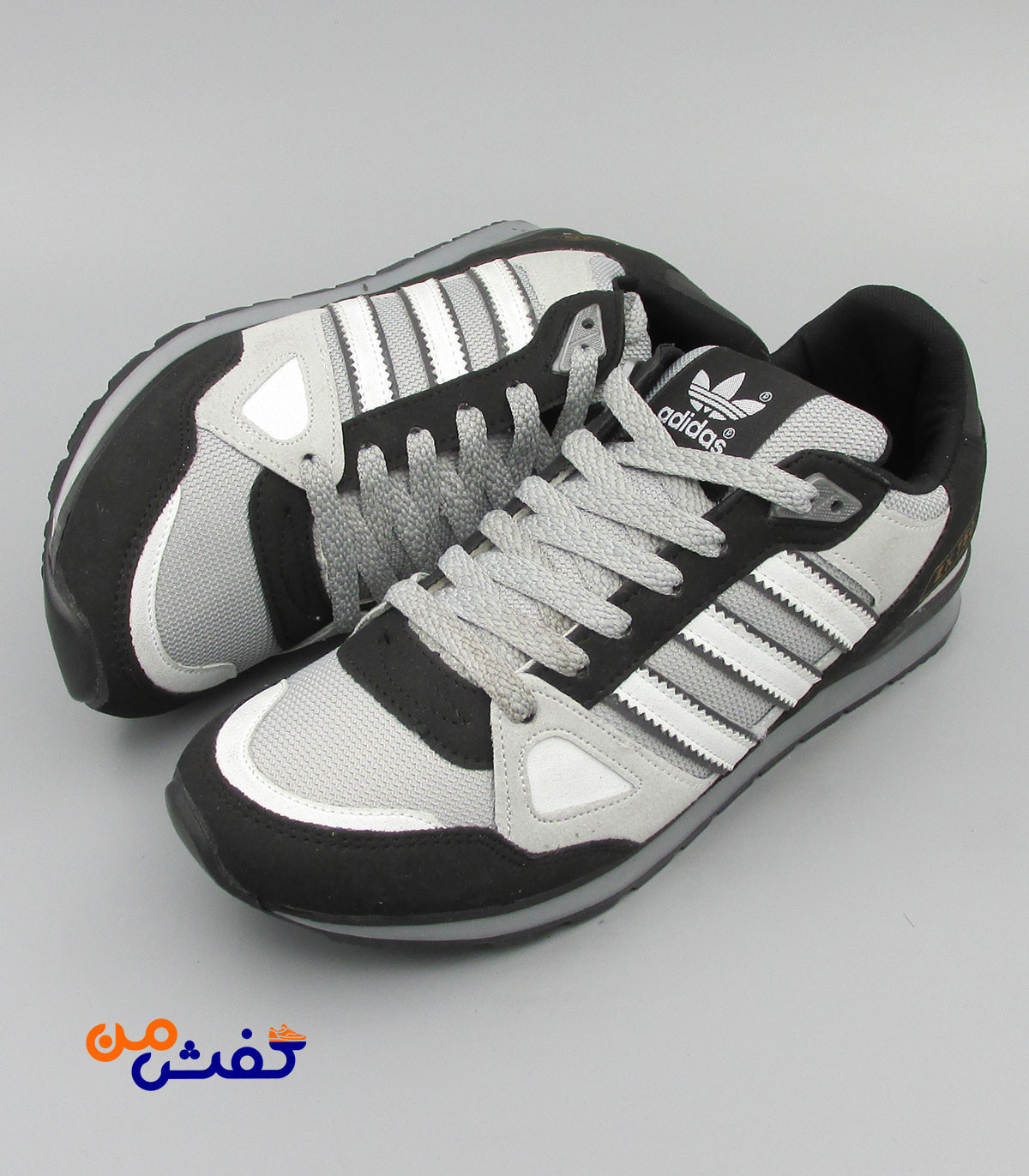 کفش اسپرت مردانه نیوپارسیان مدل ZX750 رنگ طوسی سفید کد 1509