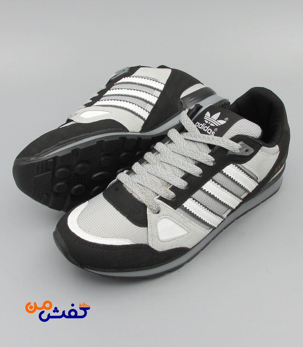 کفش اسپرت مردانه نیوپارسیان مدل ZX750 رنگ طوسی سفید کد 1509