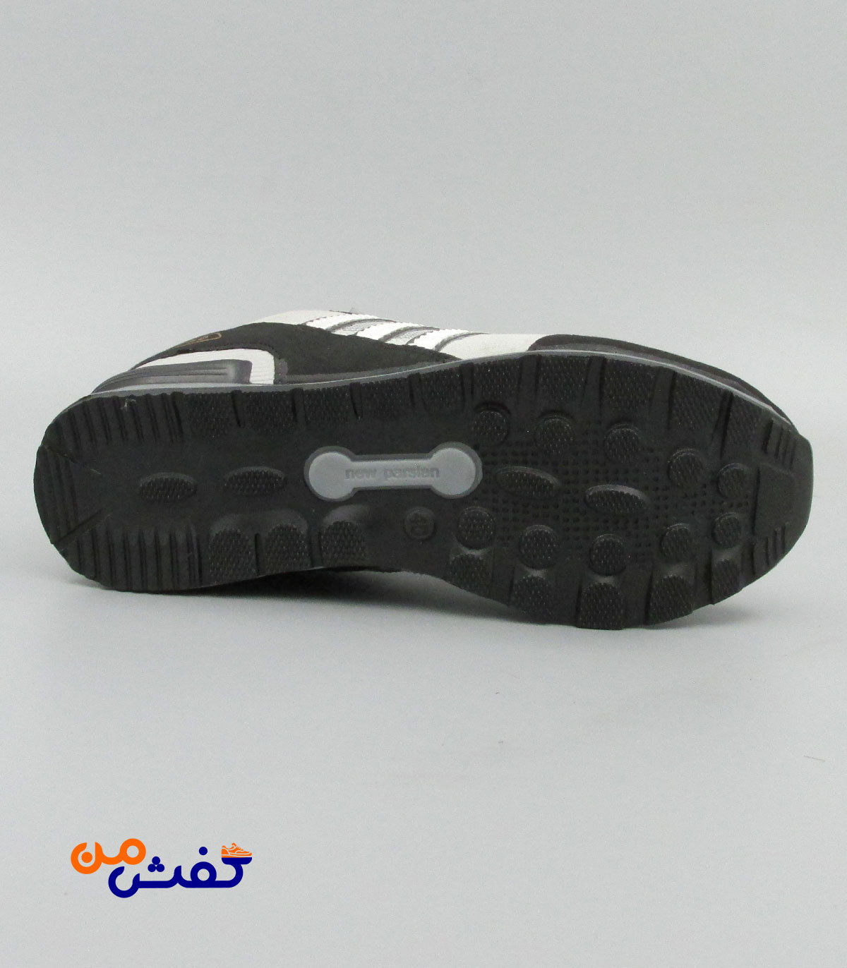 کفش اسپرت مردانه نیوپارسیان مدل ZX750 رنگ طوسی سفید کد 1509