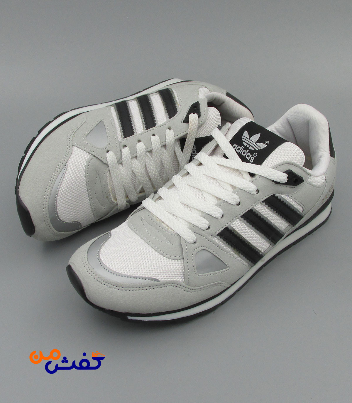 کفش اسپرت مردانه نیوپارسیان مدل ZX750 رنگ طوسی مشکی کد 1356