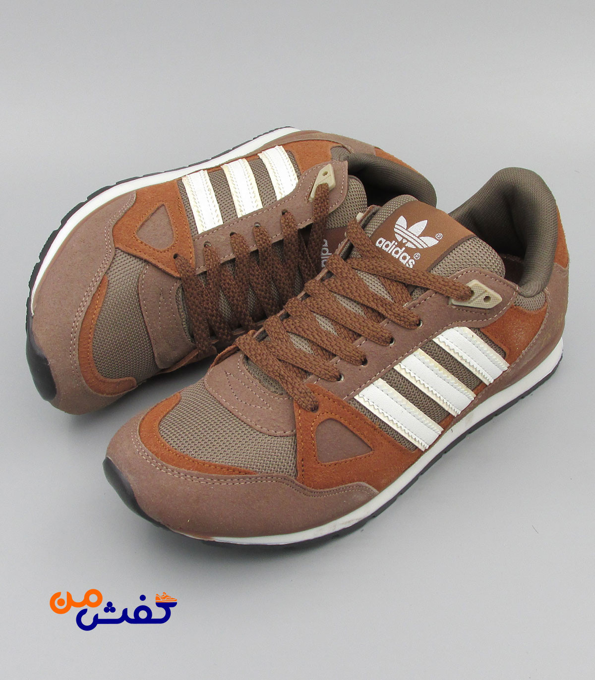 کفش اسپرت مردانه نیوپارسیان مدل ZX750 رنگ قهوه ای کد 1357