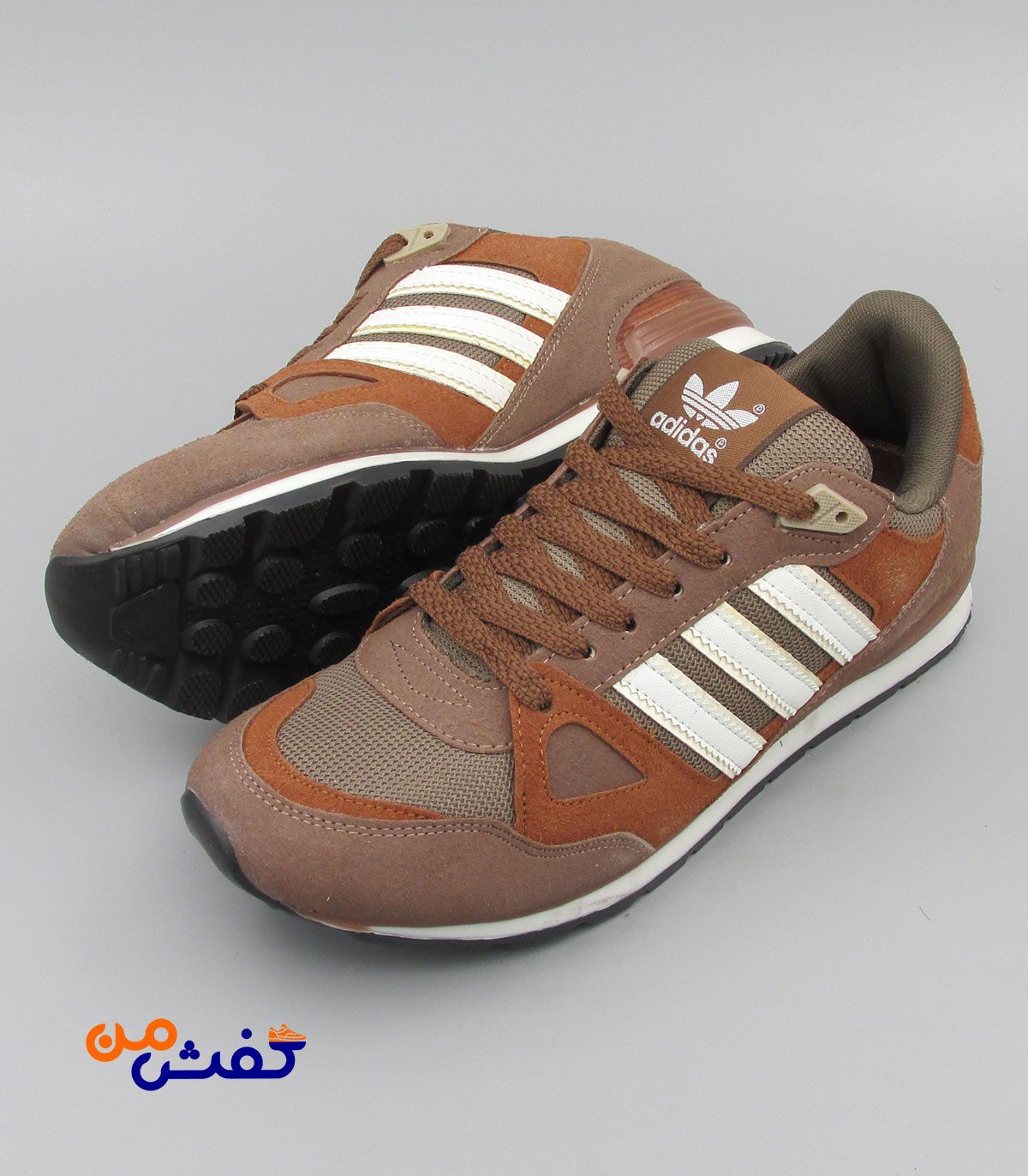 کفش اسپرت مردانه نیوپارسیان مدل ZX750 رنگ قهوه ای کد 1357