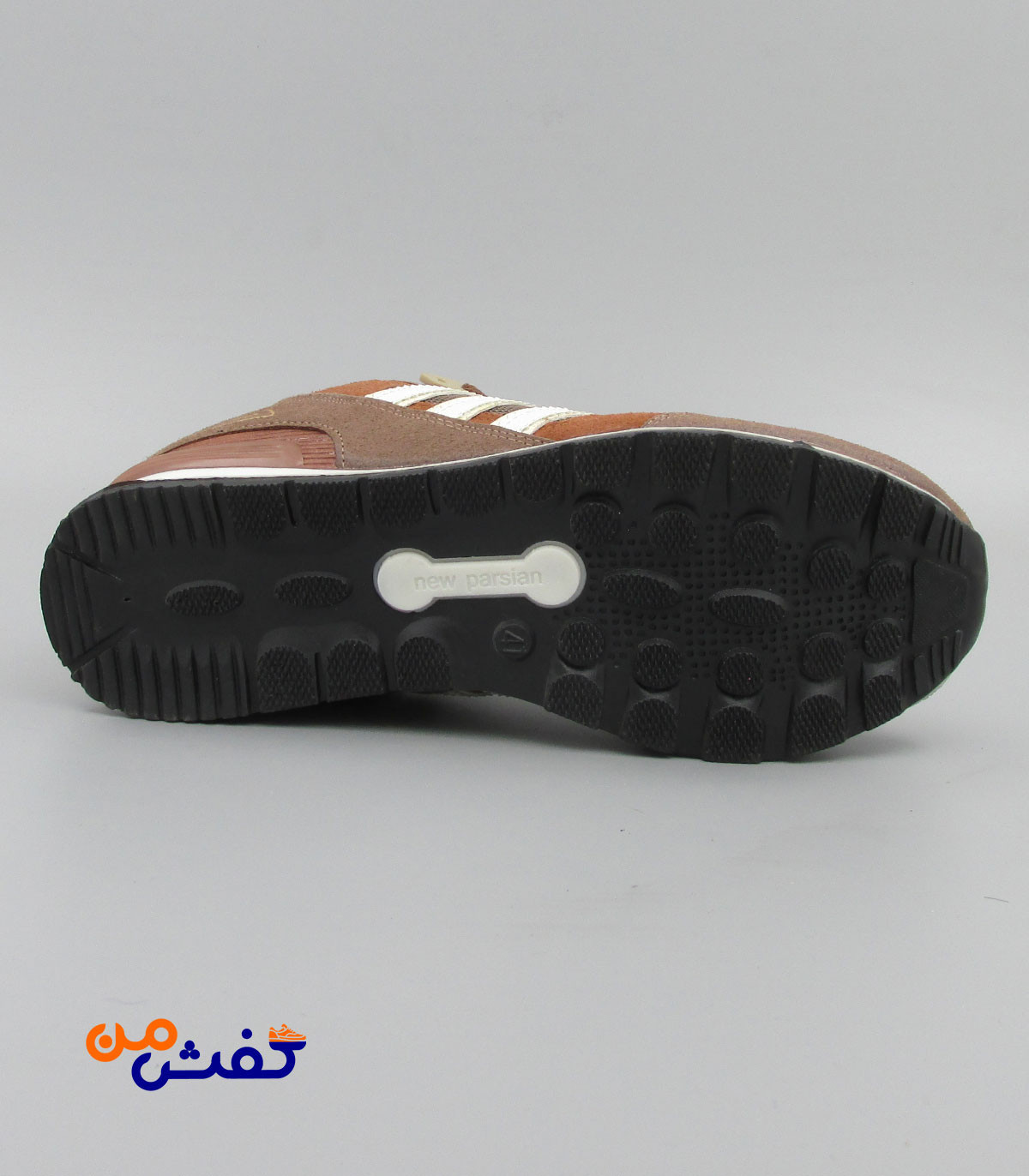 کفش اسپرت مردانه نیوپارسیان مدل ZX750 رنگ قهوه ای کد 1357