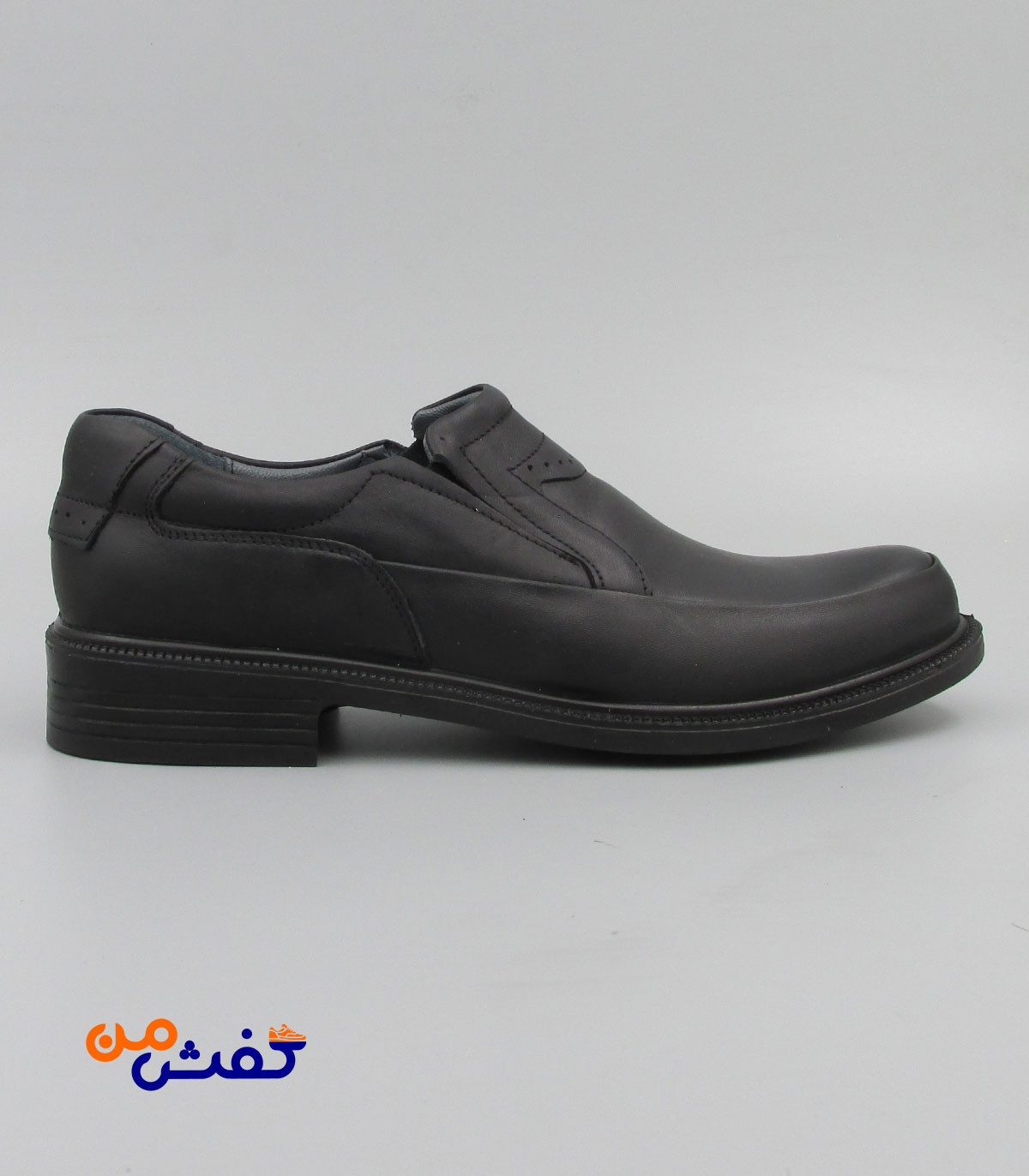 کفش رسمی فرزین مدل سناتور کشی ساعتی رنگ مشکی کد 1514