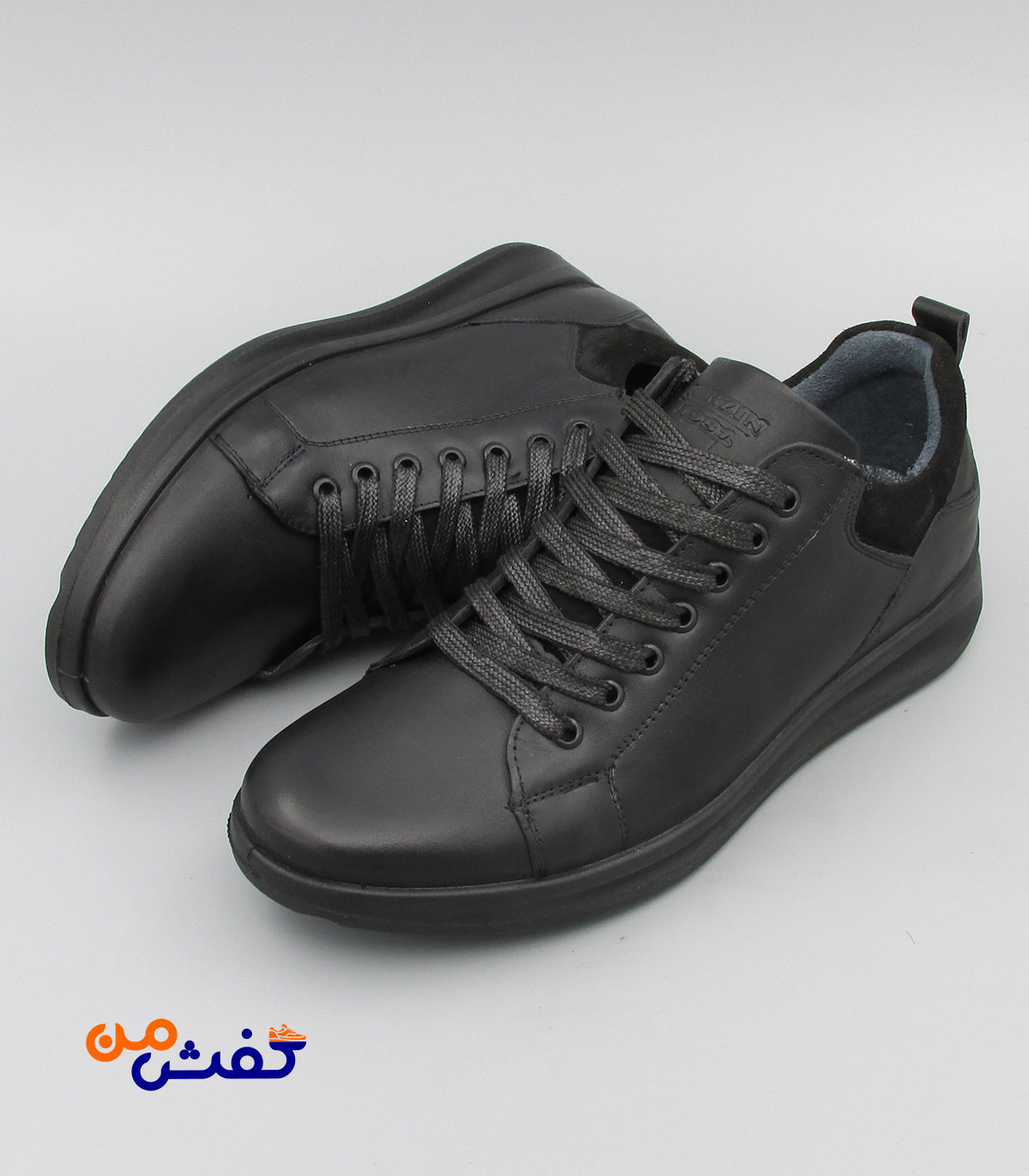 کفش روزمره مردانه فرزین مدل پورتو بندی رنگ مشکی کد 1520