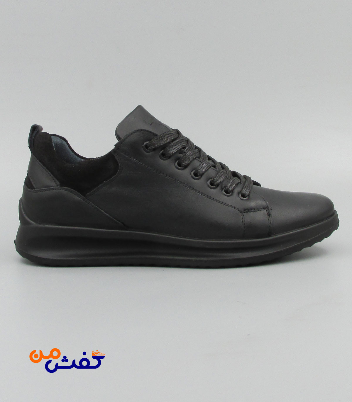 کفش روزمره مردانه فرزین مدل پورتو بندی رنگ مشکی کد 1520
