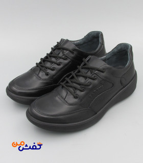 کفش طبی مردانه فرزین مدل دیاکو بندی رنگ مشکی کد 1513