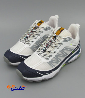 کفش اسپرت مردانه پدیده مدل سالومون رنگ سفید سبز کد 1535