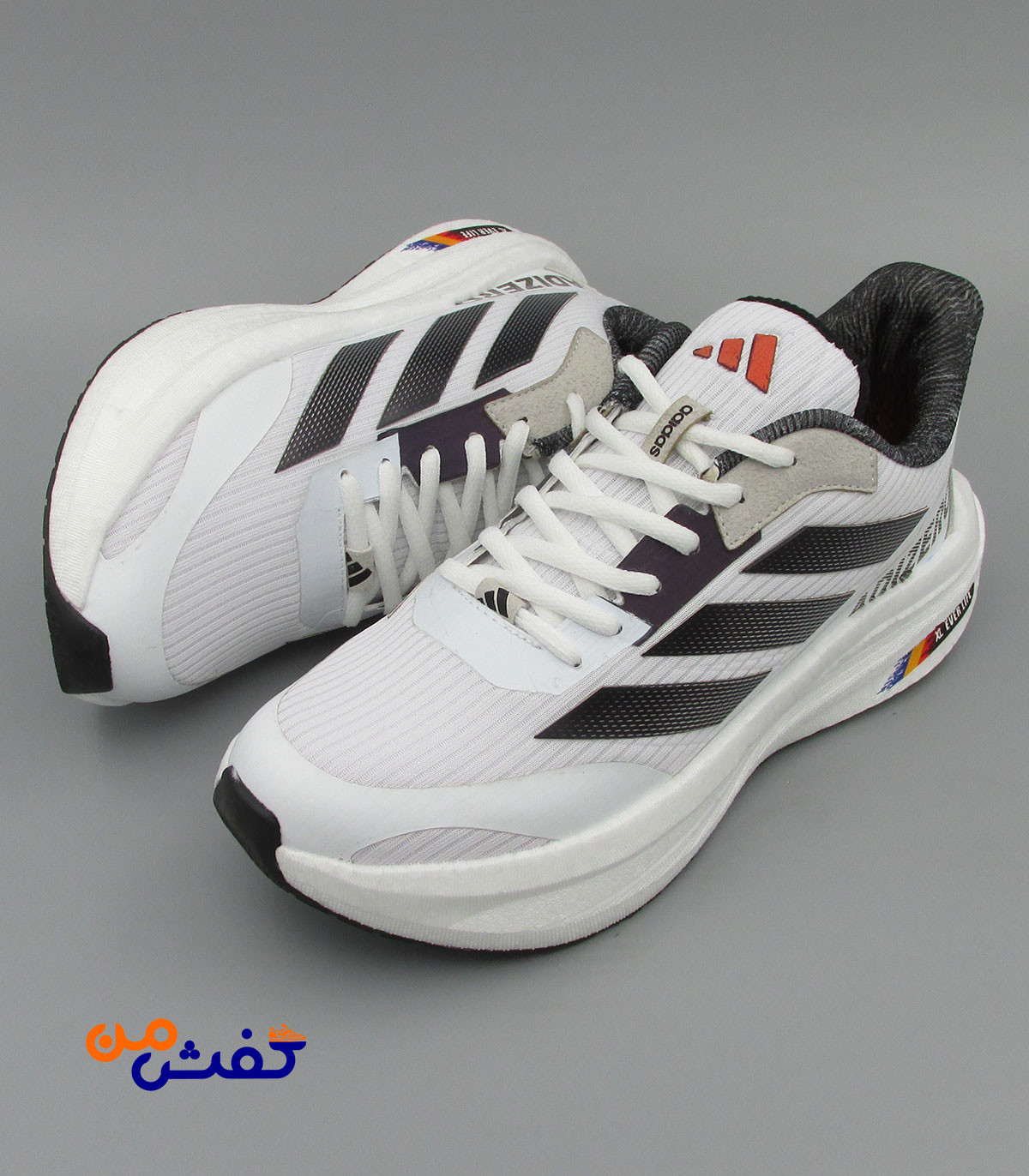 کفش اسپرت مردانه ایکس ال مدل آدیداس رنگ سفید مشکی کد 1549