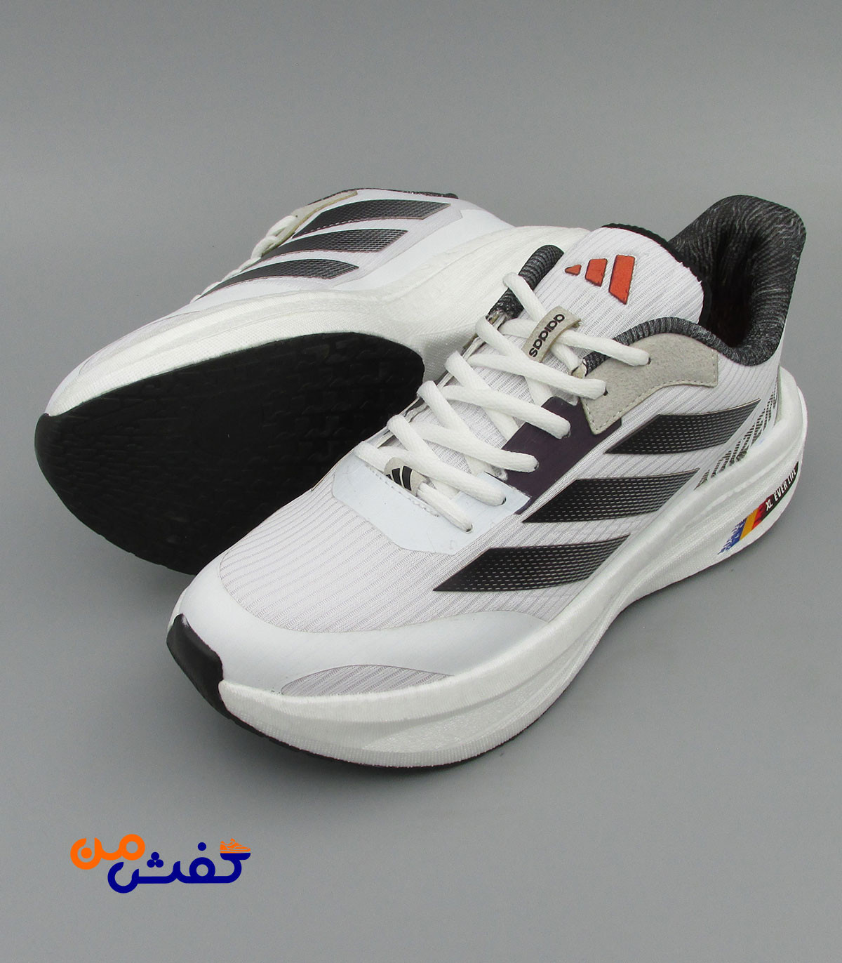 کفش اسپرت مردانه ایکس ال مدل آدیداس رنگ سفید مشکی کد 1549