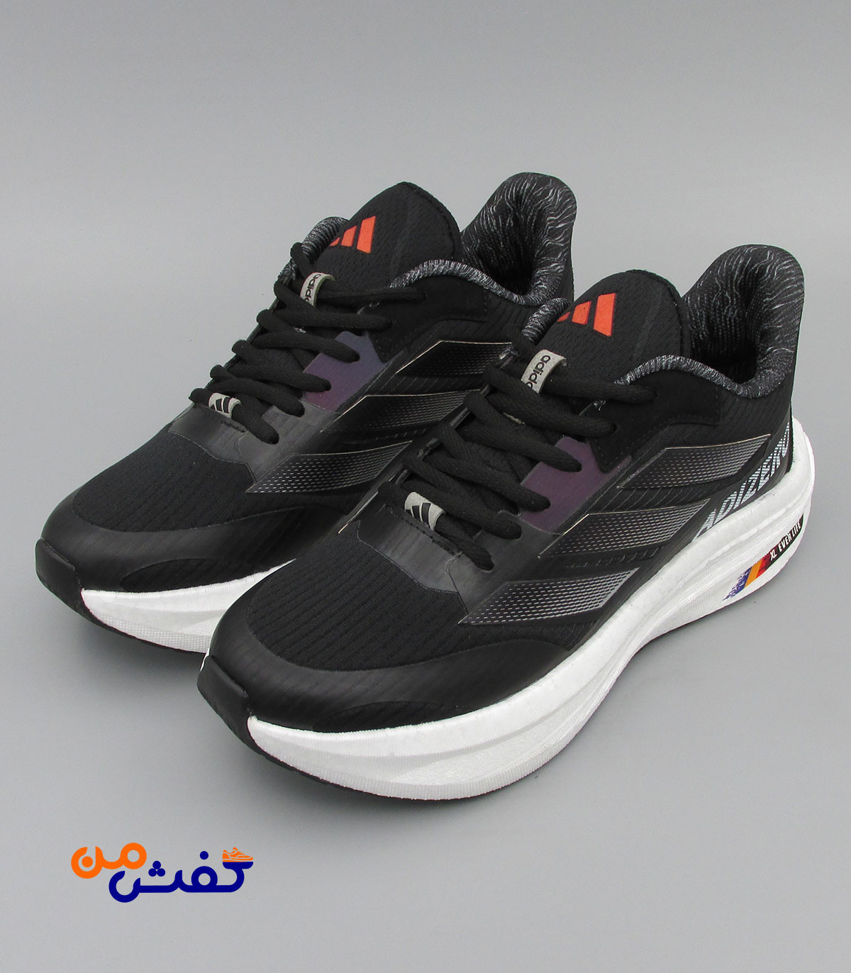 کفش اسپرت مردانه ایکس ال مدل آدیداس رنگ مشکی طوسی کد 1548