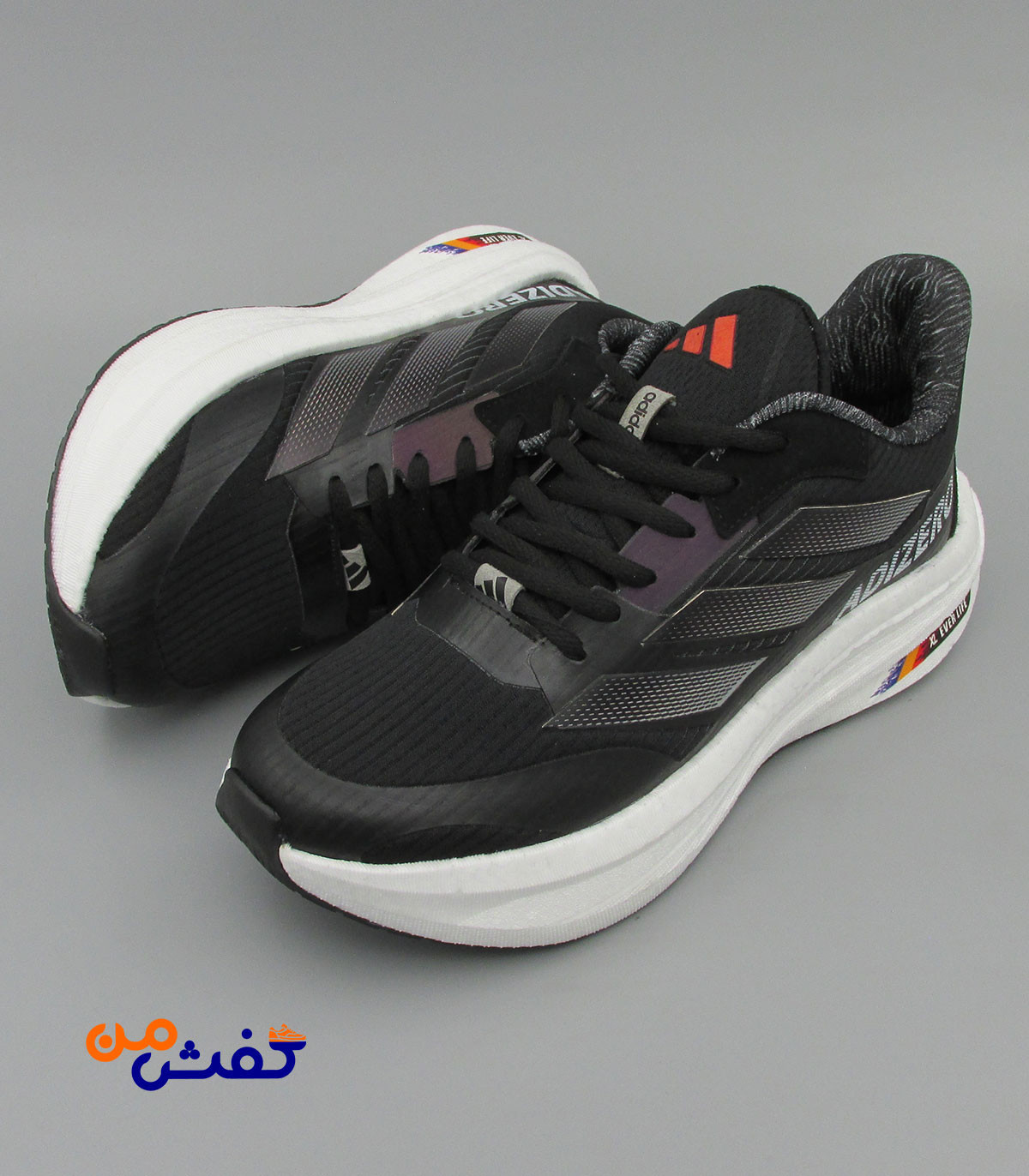 کفش اسپرت مردانه ایکس ال مدل آدیداس رنگ مشکی طوسی کد 1548