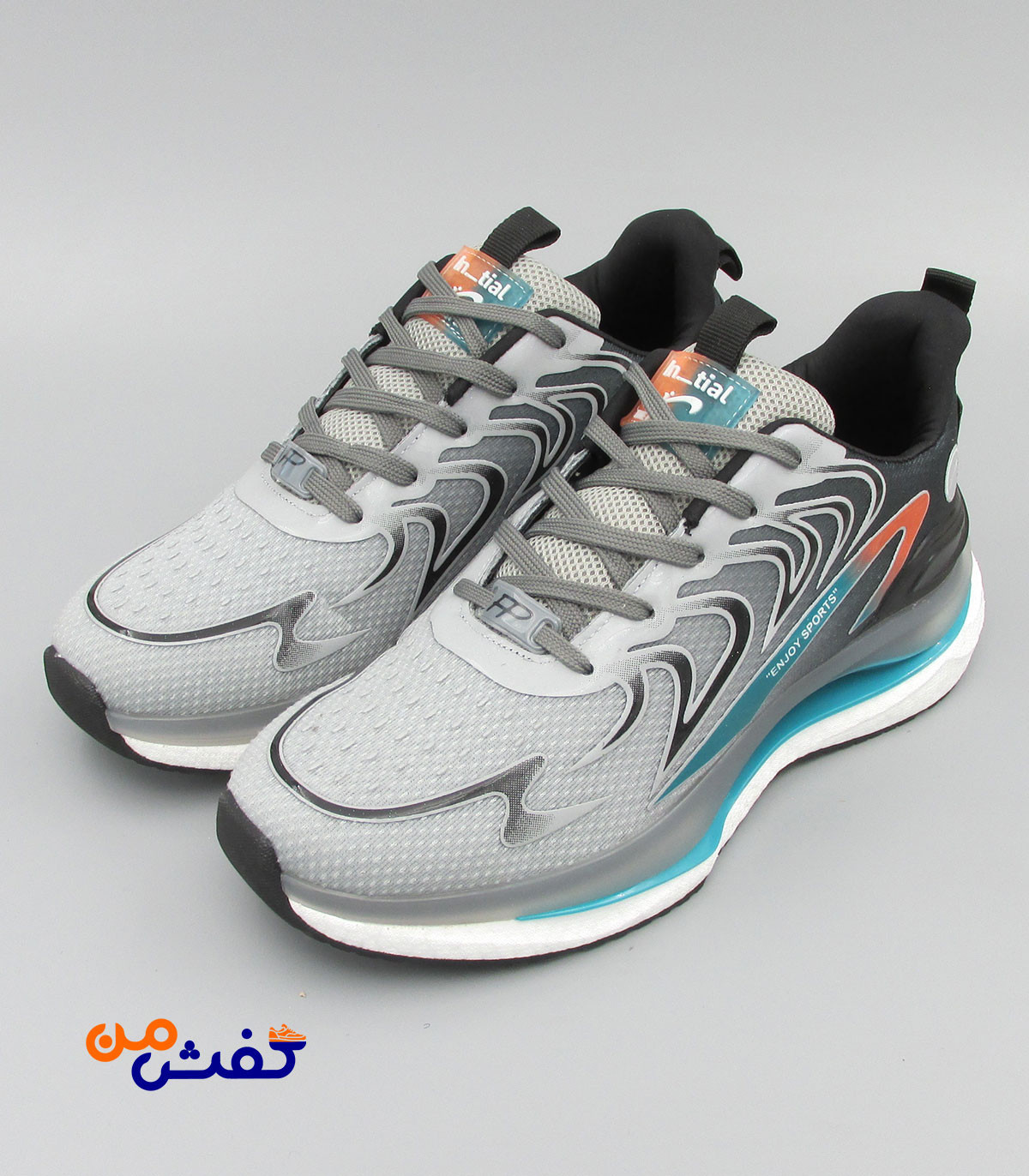 کفش اسپرت مردانه پدیده مدل ویکرز رنگ طوسی کد 1576