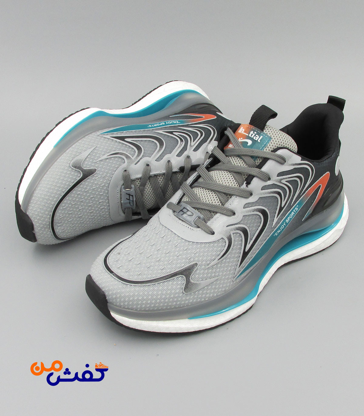 کفش اسپرت مردانه پدیده مدل ویکرز رنگ طوسی کد 1576