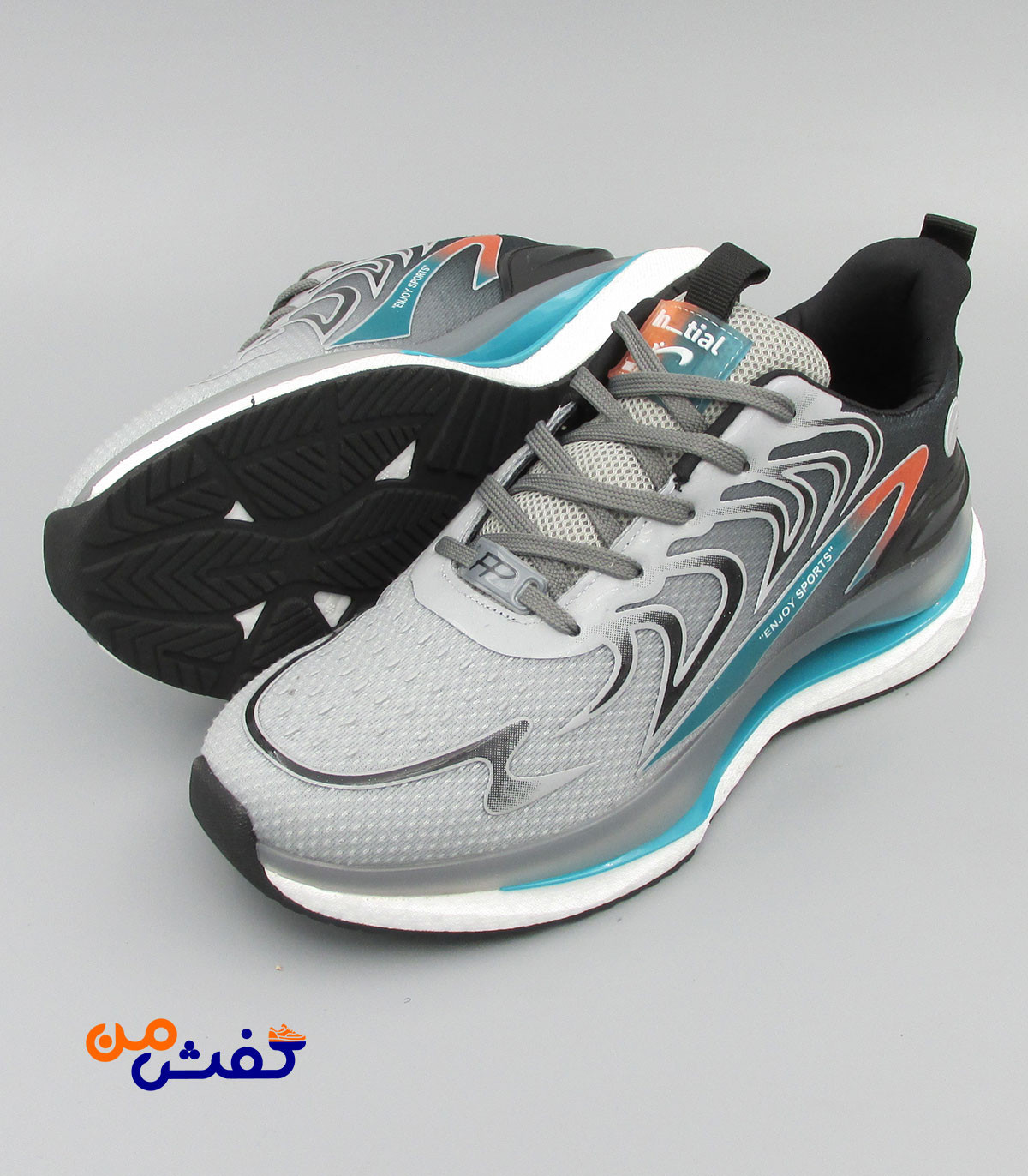 کفش اسپرت مردانه پدیده مدل ویکرز رنگ طوسی کد 1576