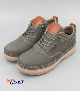 کفش روزمره مردانه عشاقی مدل فراز بندی رنگ طوسی کد 1312
