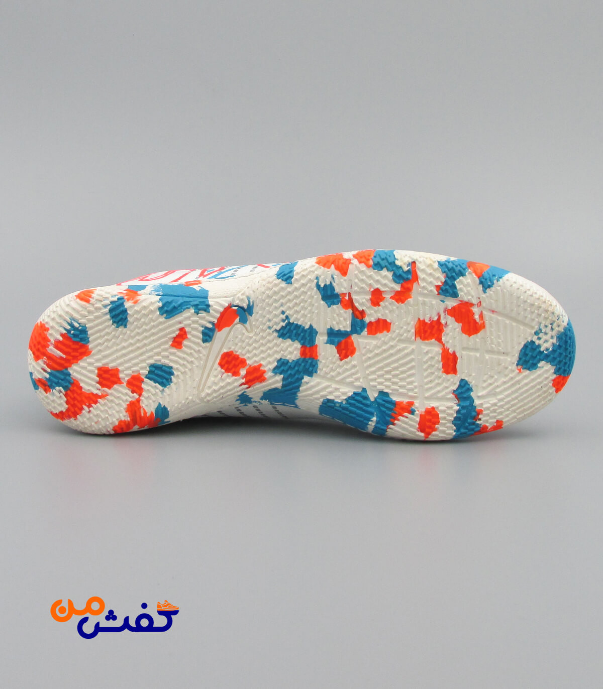 کفش فوتسال مردانه لوتوس FURURE رنگ سفید نارنجی کد 1053