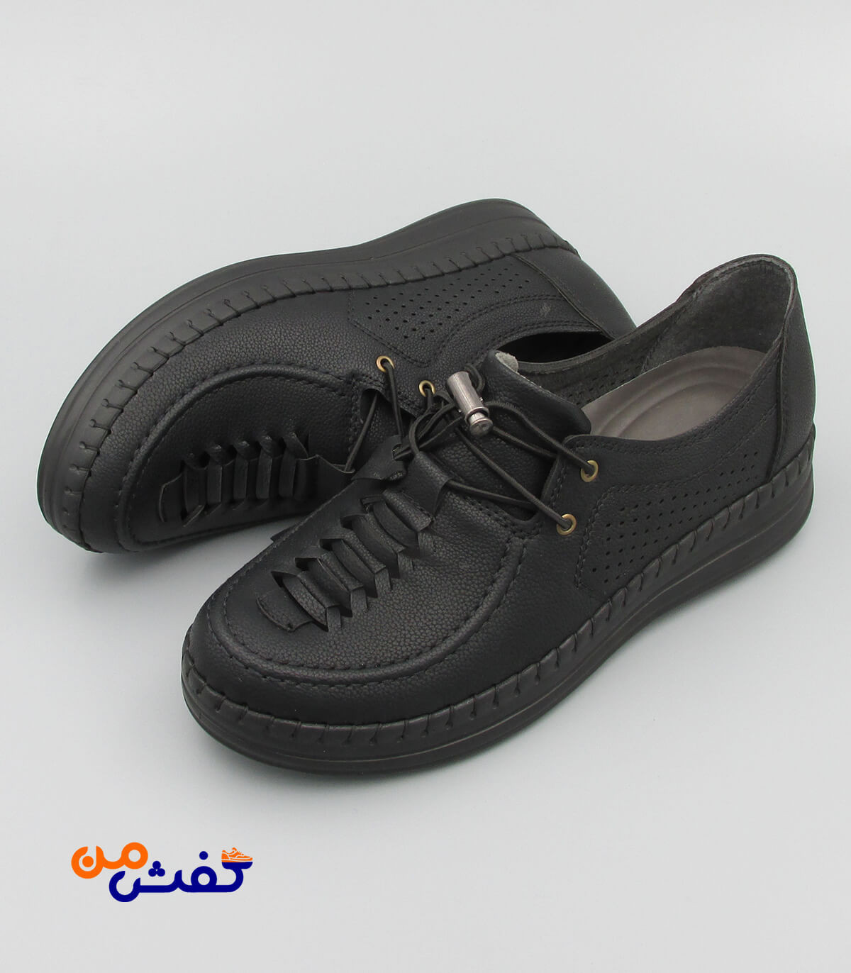 کفش طبی زنانه نیکان گام مدل غزل رنگ مشکی کد 1070