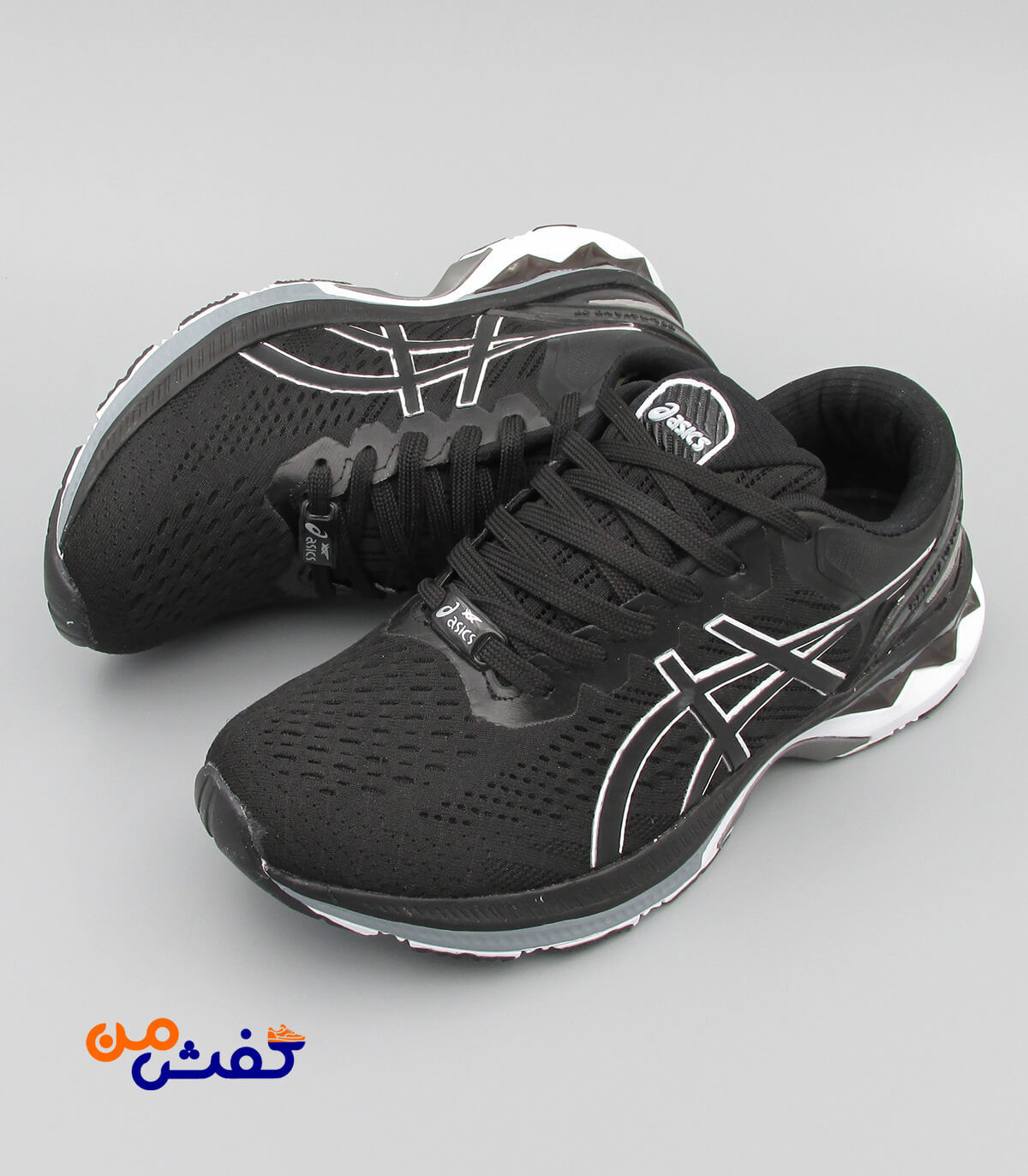 کفش اسپرت مردانه پدیده اسیکس رنگ مشکی سفید کد 1071