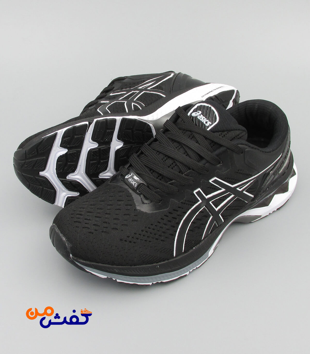 کفش اسپرت مردانه پدیده اسیکس رنگ مشکی سفید کد 1071