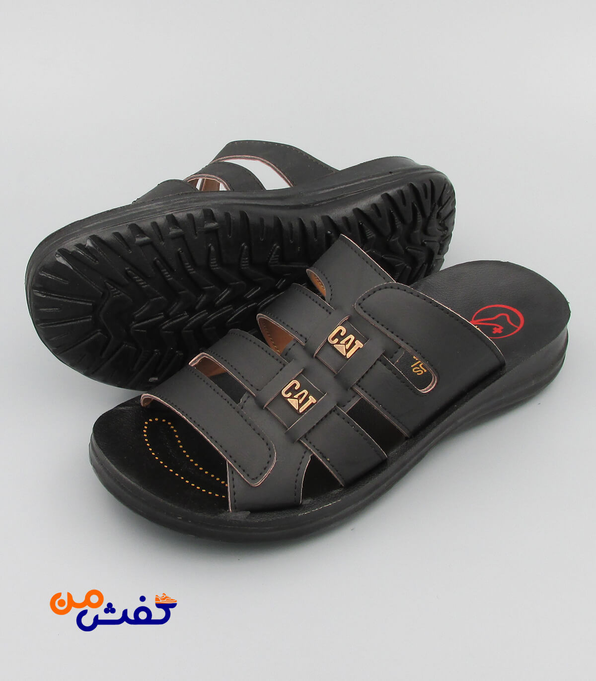 صندل طبی مردانه آیسانا مدل 4032 رنگ مشکی کد 1087