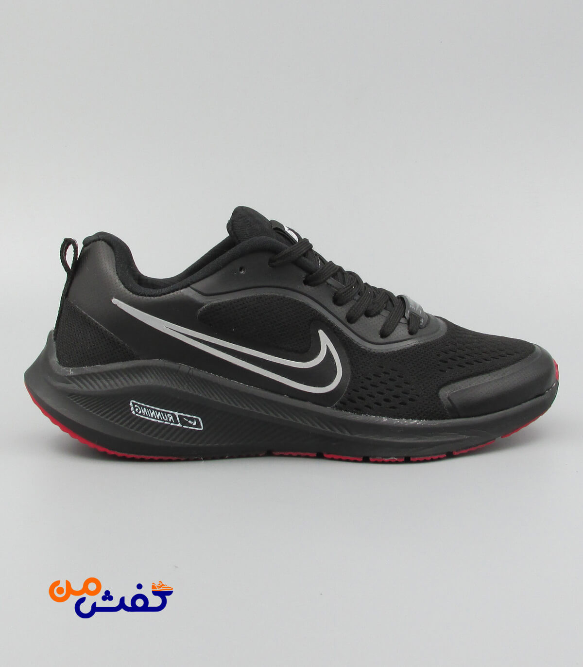 کفش اسپرت مردانه پدیده مدل نایکی رنگ مشکی قرمز کد 1092