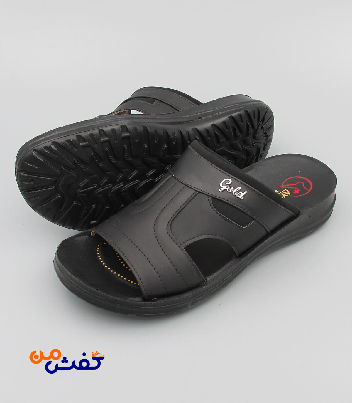 صندل طبی مردانه آیسانا مدل 4034 رنگ مشکی کد 1093